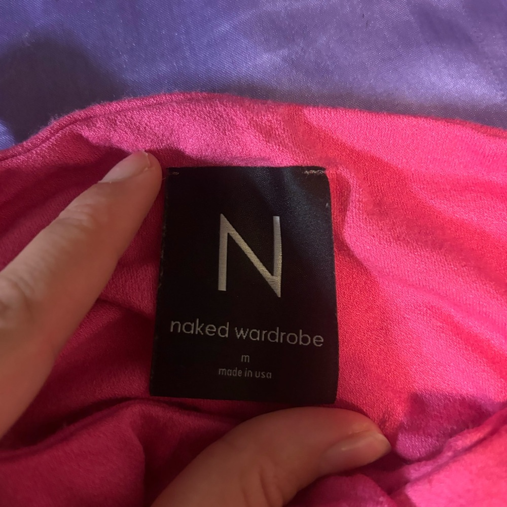 NWOT Naked Wardrobe Pink Top - Picture 4 of 4